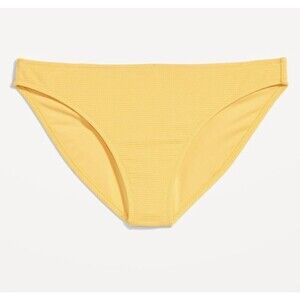 Women’s Low-Rise Pucker Classic Bikini Swim Bottoms 4XL Taxi Yellow Old Navy